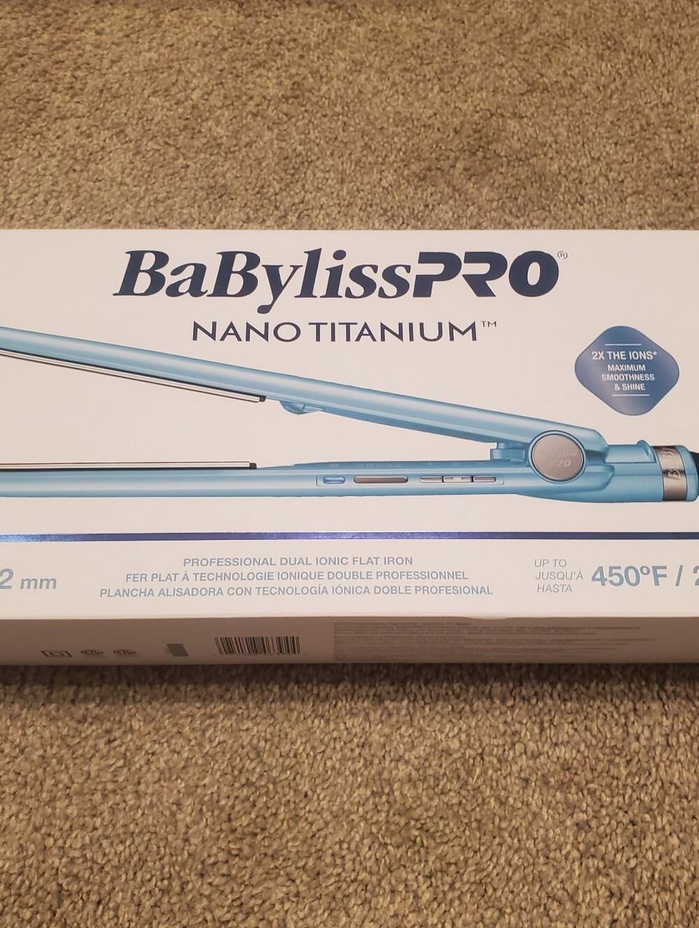 BaBylissPRO Nano Titanium Flat Iron - 1 1/4 (32mm) *New*